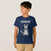 T-shirt Nom personnalisé déplaisant Halloween Wolf (Devant entier)