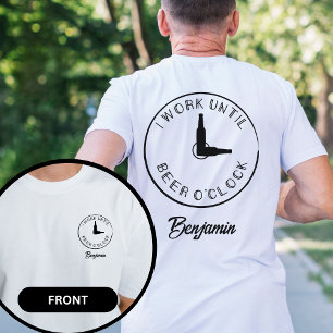 T-shirt Nom personnalisé équipe de bière drôle