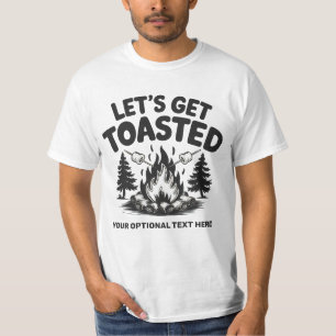 T-shirt Nom personnalisé et camping avec texte