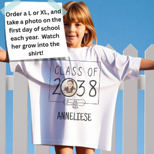 T-shirt Nom personnalisé et classe photo de 2038 keepsar