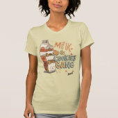 T-shirt Nom personnalisé Lait et cookies Gang Christmas AI (Devant)