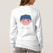 T-shirt Nom personnalisé Long (Dos)