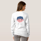 T-shirt Nom personnalisé Long (Dos entier)
