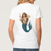 T-shirt Nom personnalisé Mermaid Bachelorette (Dos)