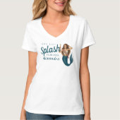 T-shirt Nom personnalisé Mermaid Bachelorette (Devant)