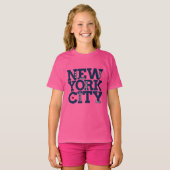 T-shirt Nom personnalisé New York City Typographie vêtemen (Devant entier)