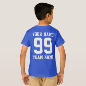 T-shirt Nom personnalisé Numéro de l'équipe sportive perso (Dos entier)
