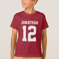 Nom personnalisé Numéro Garçons Sport Jersey Chemi