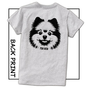 T-shirt Nom personnalisé ou texte Pop Art Maman Pomeranian