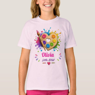T-shirt Nom personnalisé, Palette de peinture Art personna
