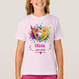 T-shirt Nom personnalisé, Palette de peinture Art personna