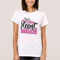 Nom personnalisé Pink Little Heart Breaker