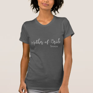 T-Shirt Nom Personnalisé pour la Mère de la Mariée