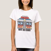 T-shirt NOM Personnalisé Retro les années 50 Diner Signé C (Devant)