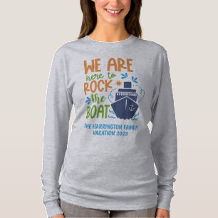 T-shirt Nom personnalisé, texte et année de croisière