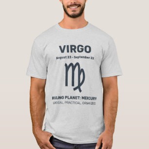 T-shirt Nom personnalisé / Texte Zodiac Signer Virgo