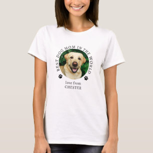 T-shirt Nom photo de l'animal de compagnie personnalisé de