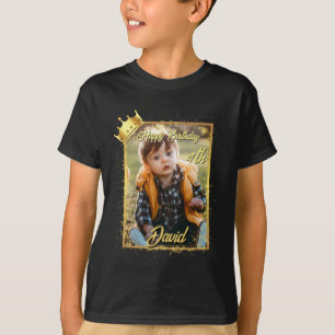 T-shirt Nom photo personnalisé Boy Birthday