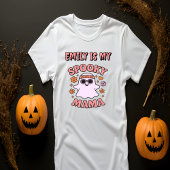 T-shirt Nom Pink Retro Ghost Éffrayant Mama Halloween