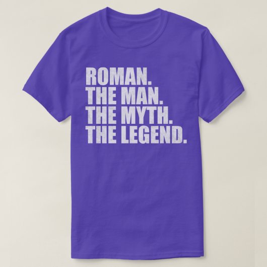 T-shirt Nom romain prénom romain (Design devant)