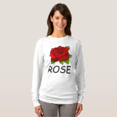 T-shirt NOM rose T-shirts, ROUGE (Devant entier)