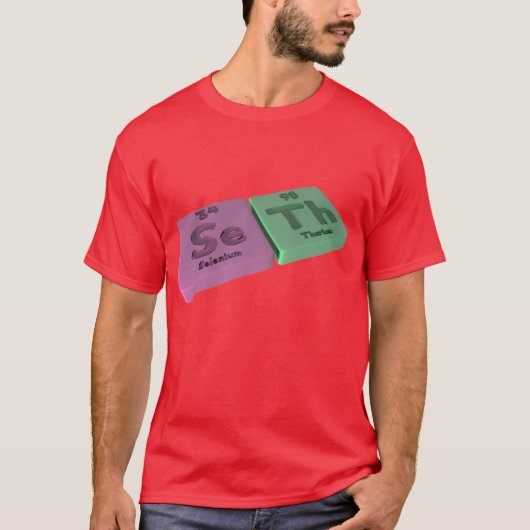T-shirt Nom-Seth-Se-Th-Sélénium-Thorium (Devant)