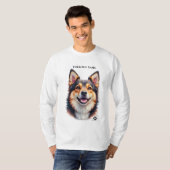 T-shirt Nom simple moderne de l'animal & Conception person (Devant entier)