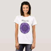 T-shirt Nom spirituel Purple Mandala (Devant entier)