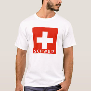T-shirt Nom suisse des textes de schweiz de pays de
