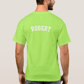 T-shirt Nom Trèfle Avant et Arrière St Patrick's Day (Dos)