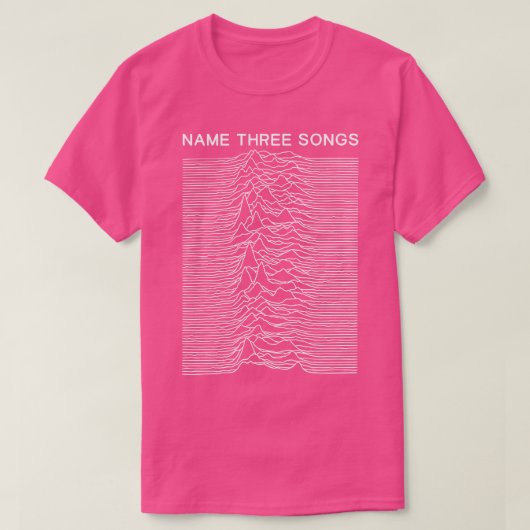 T-shirt Nom Trois chansons Posez punk mème mashup mème (Design devant)