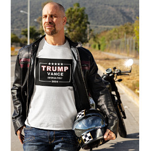 T-shirt Nom, Trump-Vance Collectif S - 4XL, Valeur Blanche