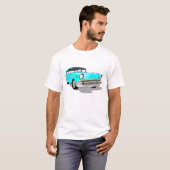 T-shirt Nomade 1957 dans bleu-clair (Devant entier)