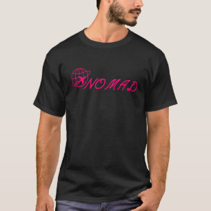 T-shirt Nomade avec un avion volant autour du globe terres