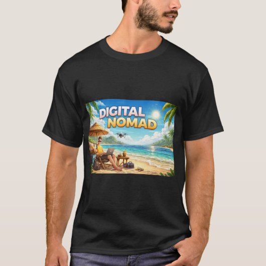 T-shirt Nomade numérique (Devant)