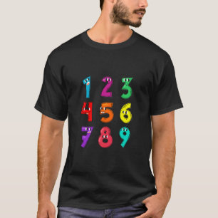T-shirt Nombre Calculateur d'apprentissage costume match j