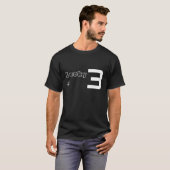 T-shirt Nombre chanceux de P3G (Devant entier)