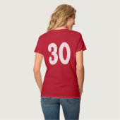 T-shirt Nombre chic 30 (Dos entier)
