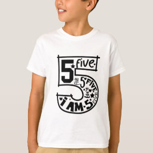 T-shirt Nombre d'anniversaire pour les garçons - 5 ans