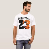 T-shirt Nombre de basket-ball 23 (Devant entier)