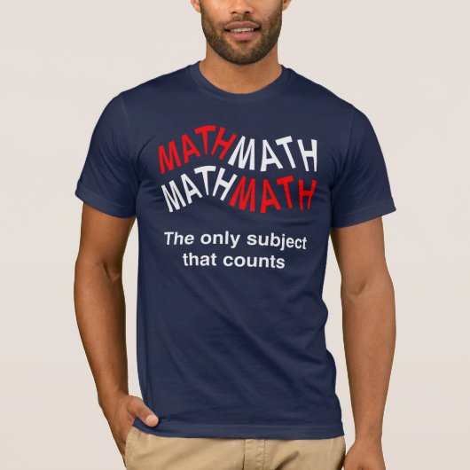 T-shirt Nombre de maths Wavy (Devant)