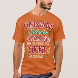 T-shirt Nombre de points de calories de Noël