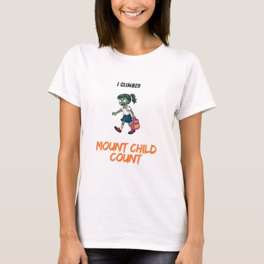 T-shirt Nombre d'enfants de montage (Devant)