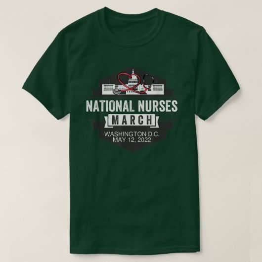 T-shirt Nombre d'infirmières et infirmiers autorisés par l (Design devant)