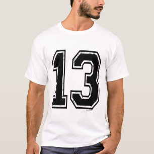T-shirt Nombre du noir 13