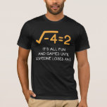 T-shirt Nombre imaginaire Mathématicien Funny Math Nerd<br><div class="desc">Un nombre imaginaire est un nombre complexe qui peut être écrit comme un nombre réel multiplié par l'unité imaginaire i. Dons aux mathématiciens amusants pour un enseignant de mathématiques ou un Nerd de mathématiques.</div>