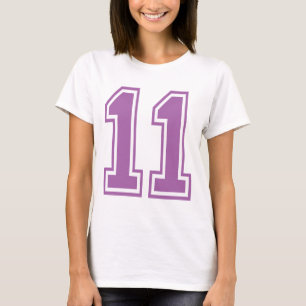 T-SHIRT NOMBRE MAUVE-CLAIR 11