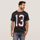 T-shirt Nombre Treize 13 (Devant entier)