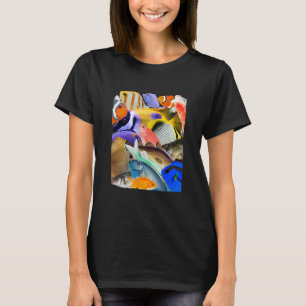 T-shirt Nombreuses Espèces De Poissons