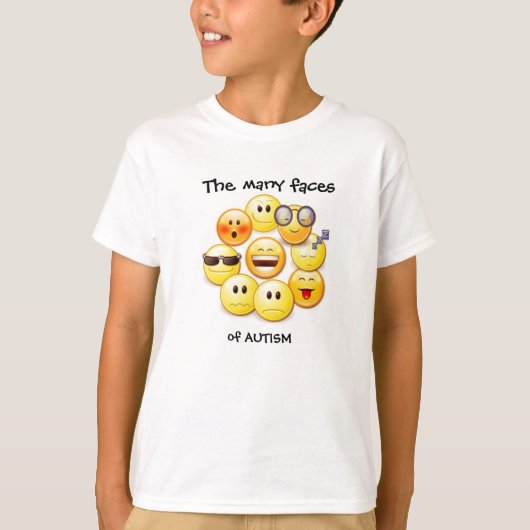 T-shirt Nombreux visages (Devant)